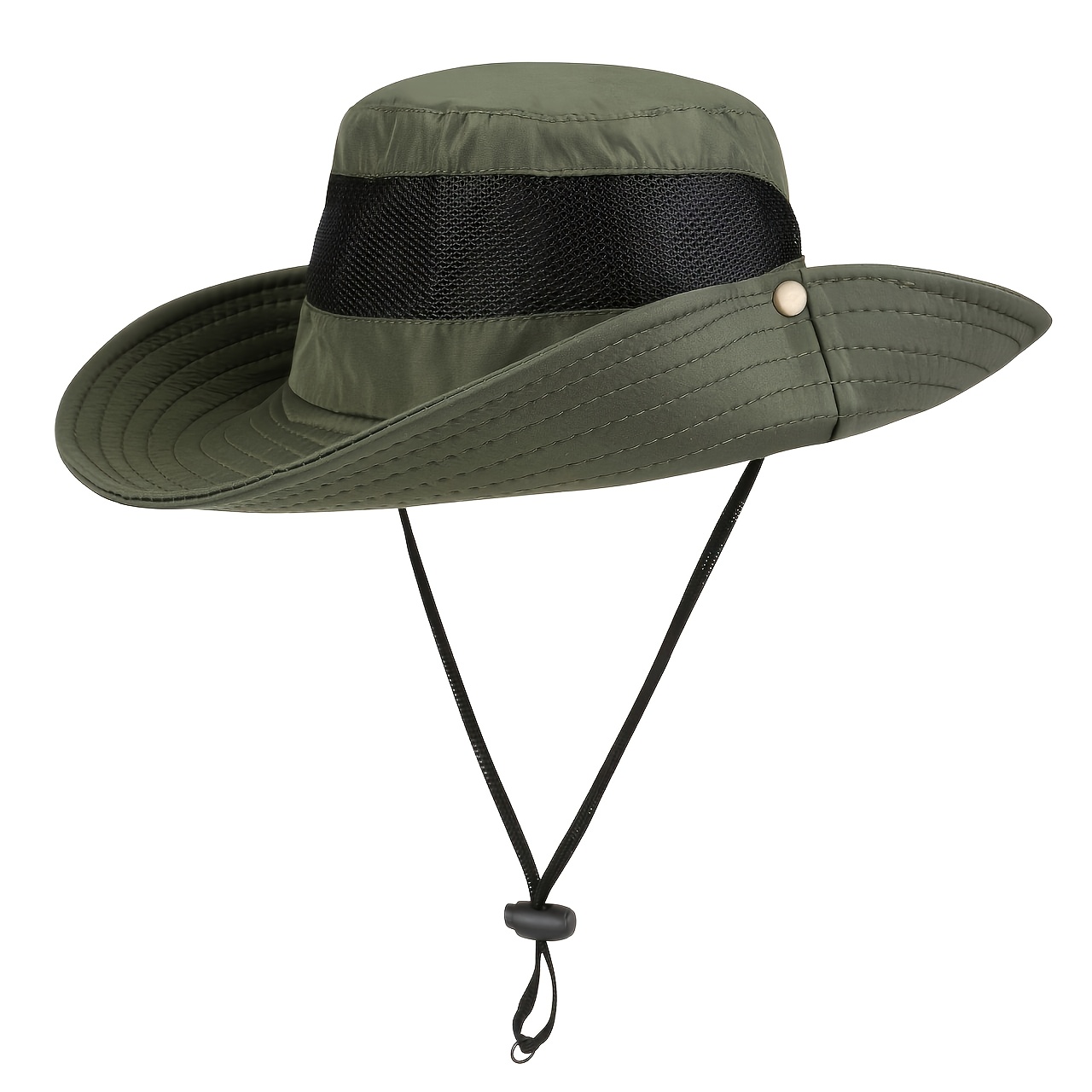Men's Outdoor Sun Hat, Fishing Hat, Summer Beach Hat, Wide Brim,Temu
