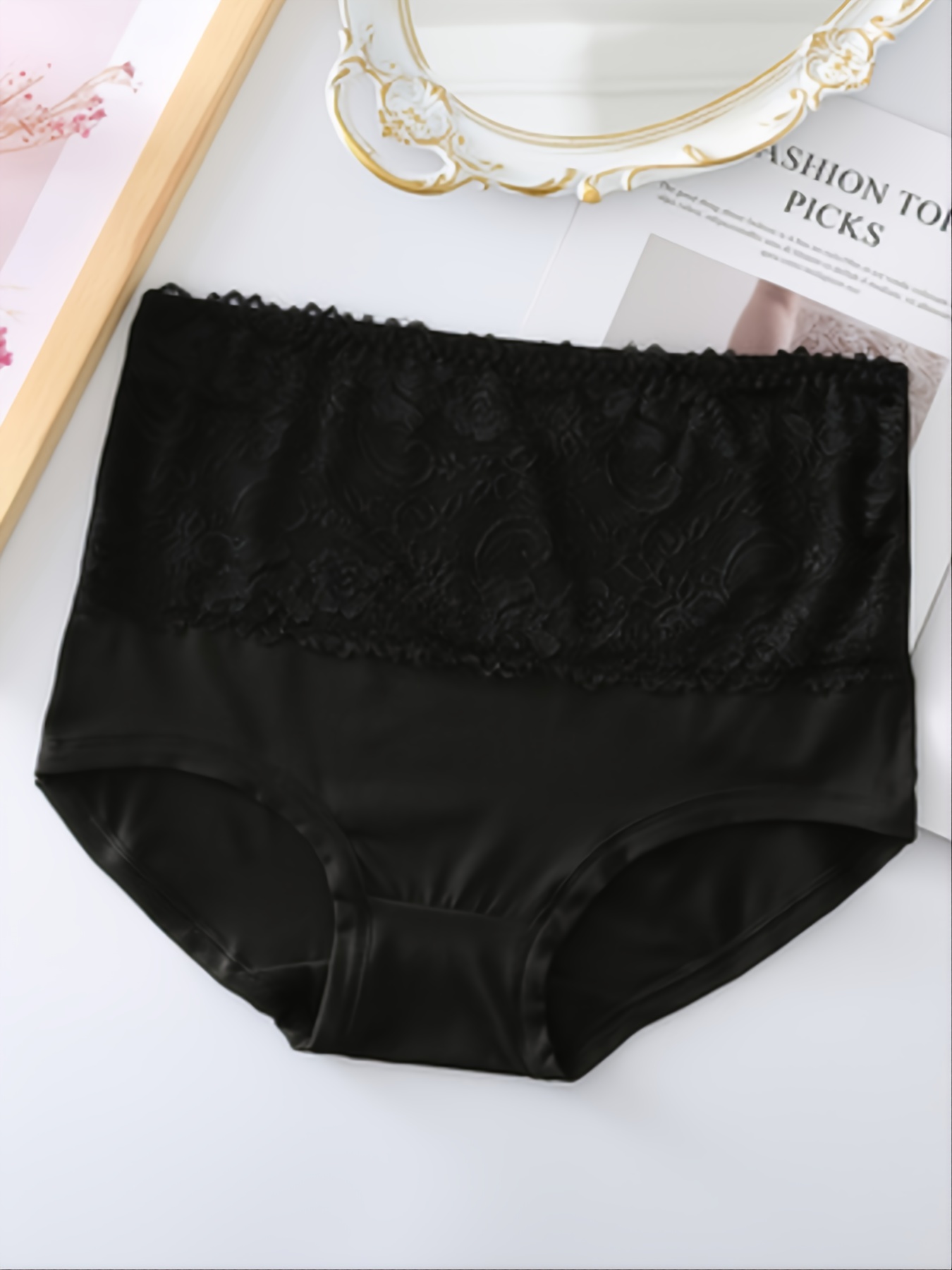 Comfy High Waisted Lace Panties for Plus Size Women Seamless and Sexy  Underwear