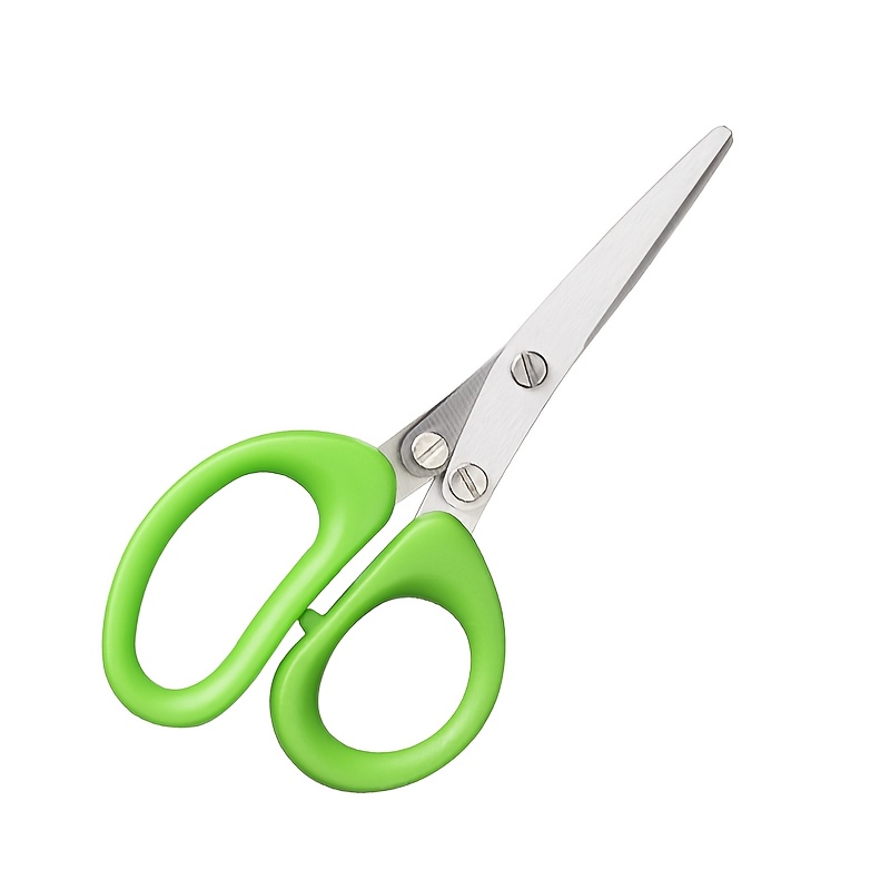 1pc, Five-layer Scissors Stainless Steel Green Onion Cutter, Random Color