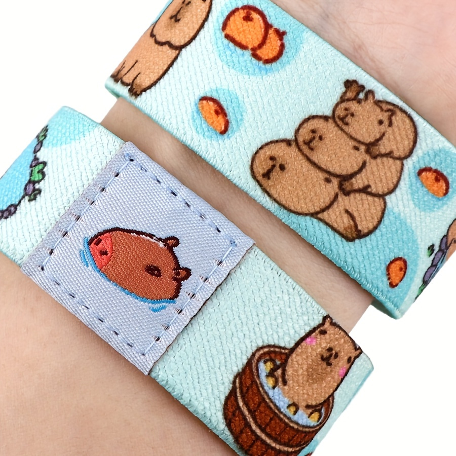 

1pc Capybara Cute Bracelet For Men Women, Sport Wristband, Elastic Bangle, Couple Bracelet Jewelry, For Friends Gift