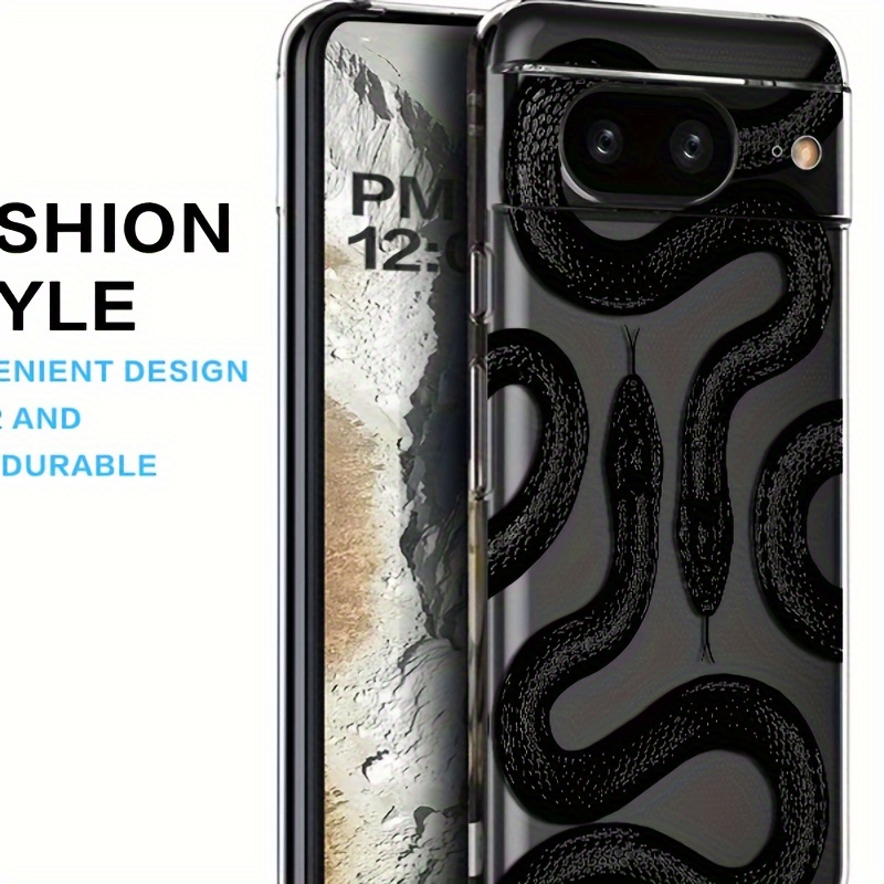 

Black Snake Popular Pattern Thin, Shock-resistant And Drop-resistant Protective Case, Suitable For /pixel 8/pixel 7/pixel 7a/ Pro/pixe 6a/pixe 6 Mobile Phones
