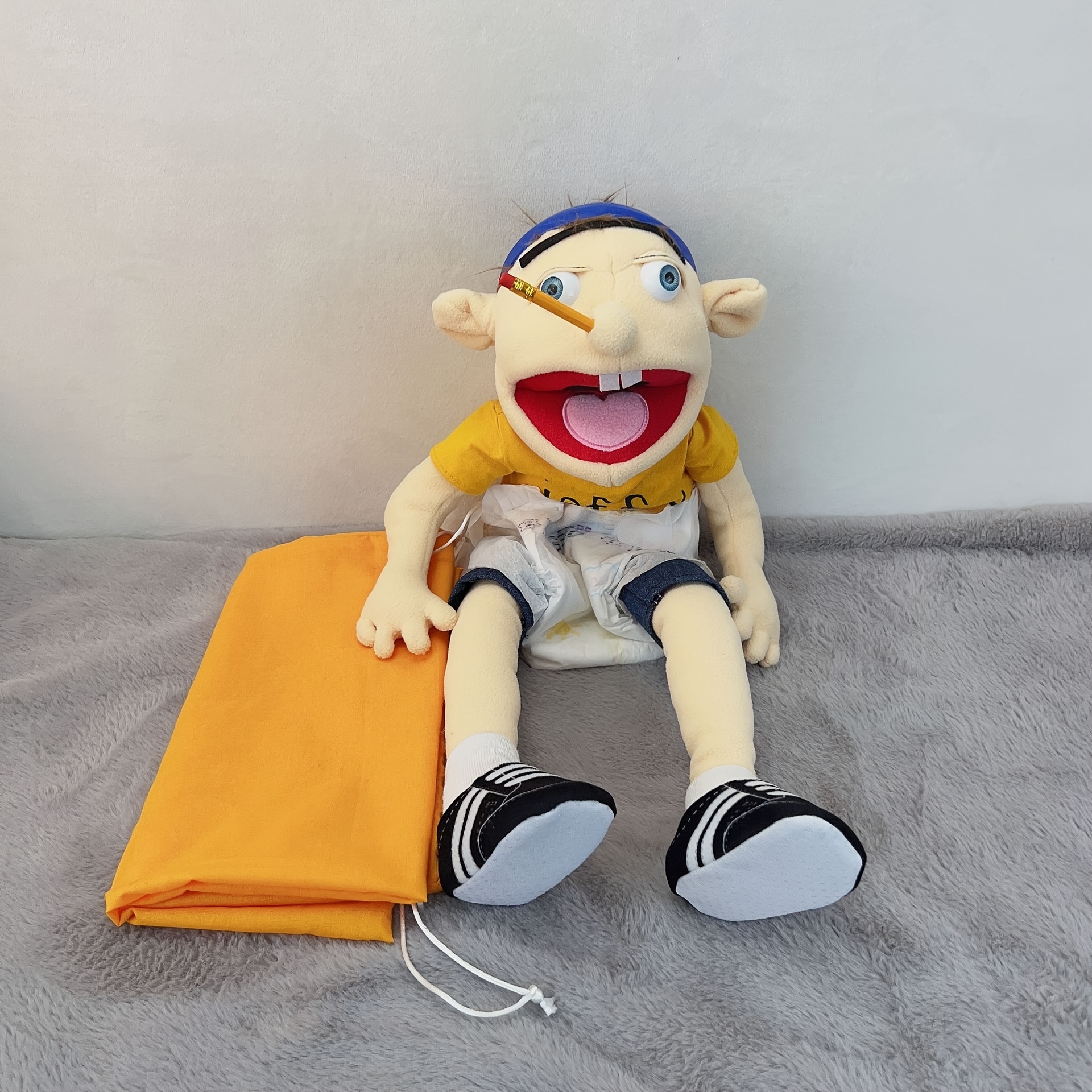 Jeffy Puppet Funny Boy Plush Toy Cloth Doll Jeffy Finger - Temu