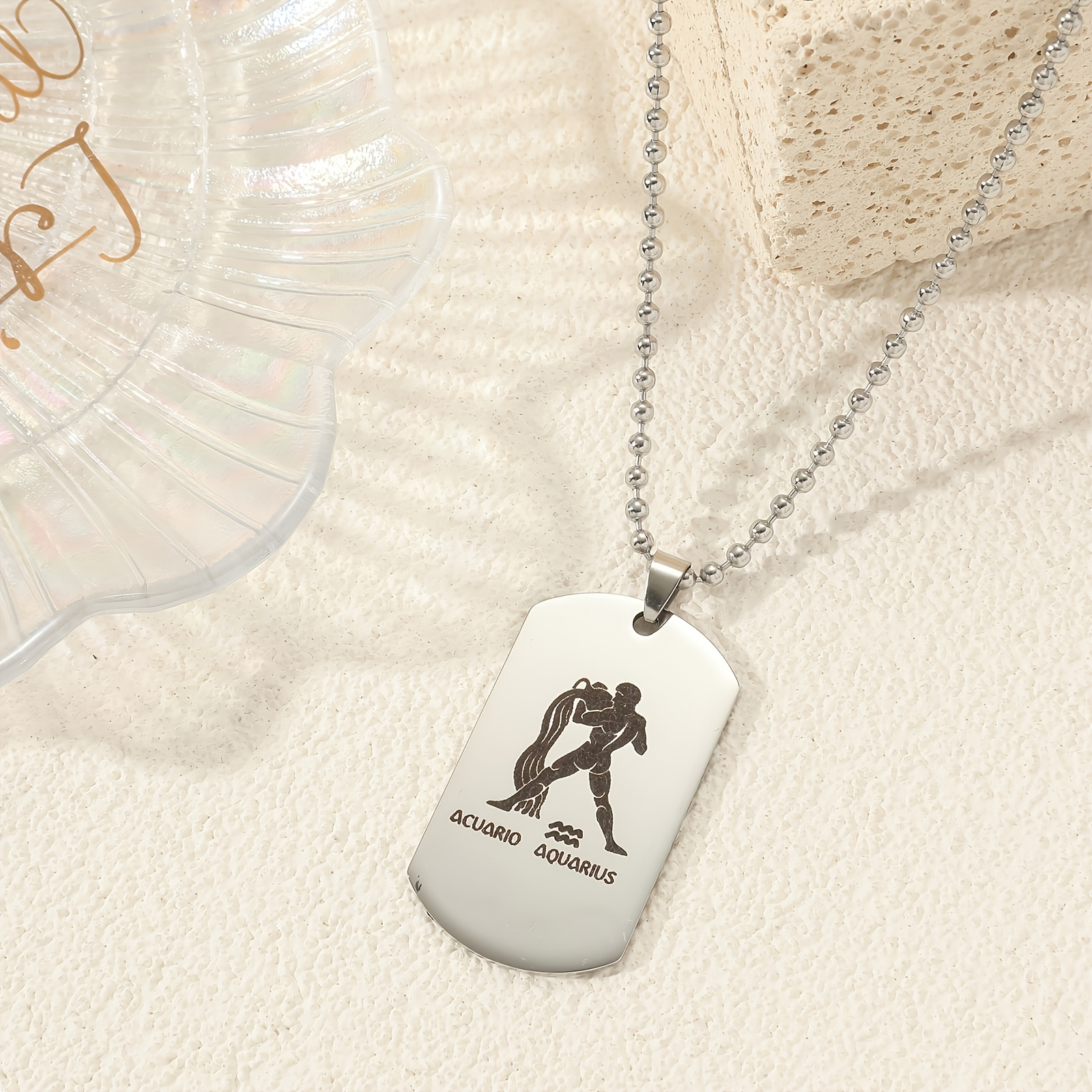 12 Constellation Titanium Necklace For Sweater