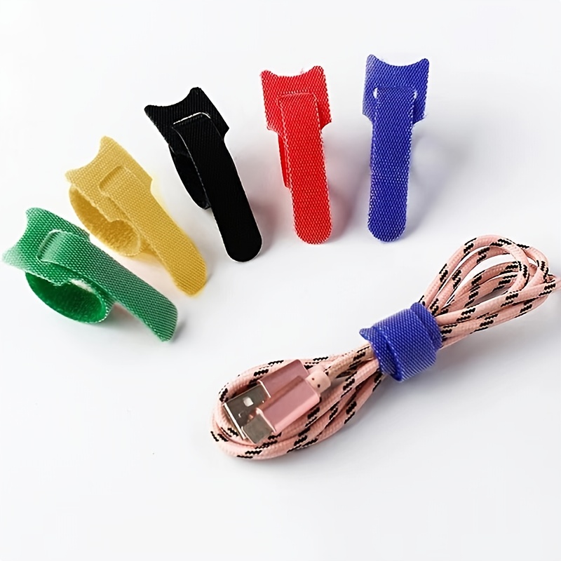 20 PCS Reusable Fastening Cable Ties Adjustable Cord Organizer