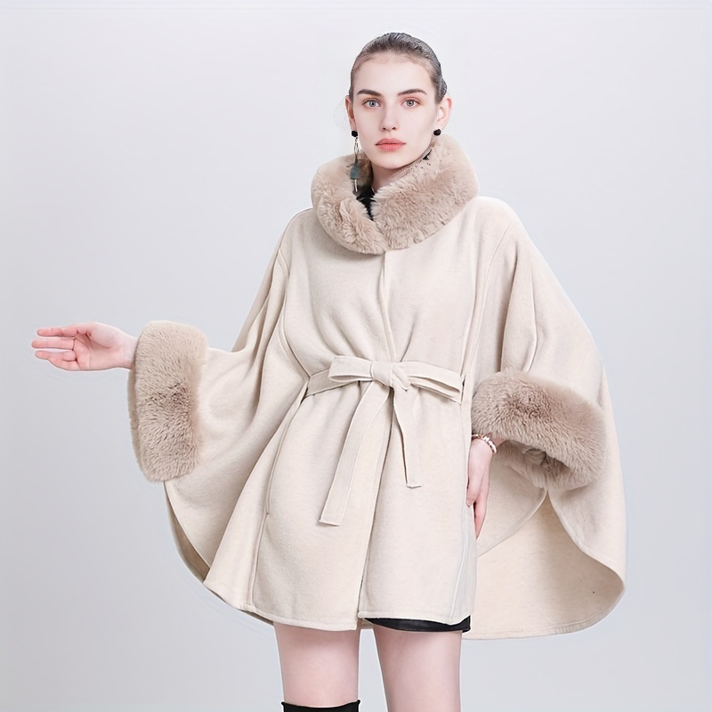 Plus size winter hot sale cape coat