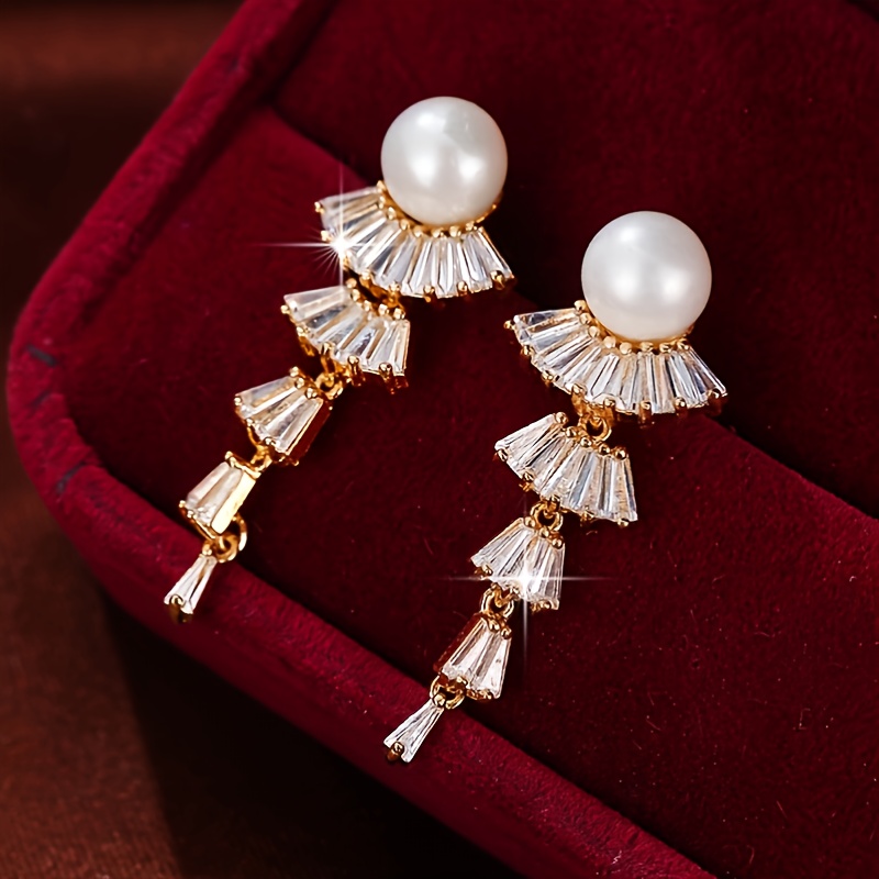 Long Tassel Simulated Pearl Drop Earrings For Women Gift Bijoux Korean  Jewelry Ol Gold Color Pendientes Boucle D'oreille - Temu Australia