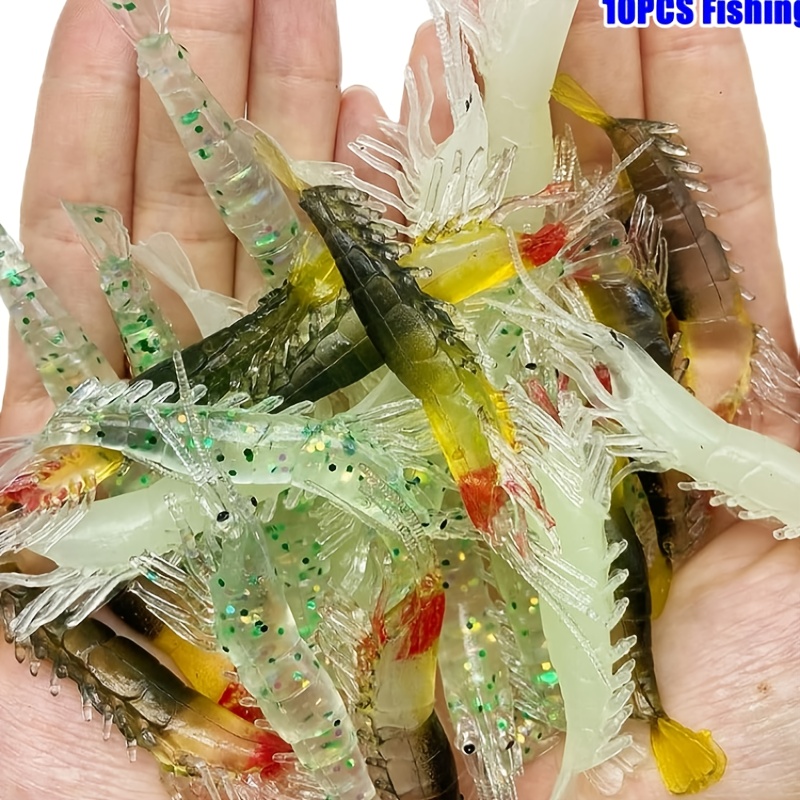 Simulation Shrimp Fishing Lure Soft Plastic Lures Fishing - Temu