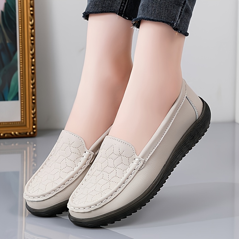 Faux leather nursing store shoes