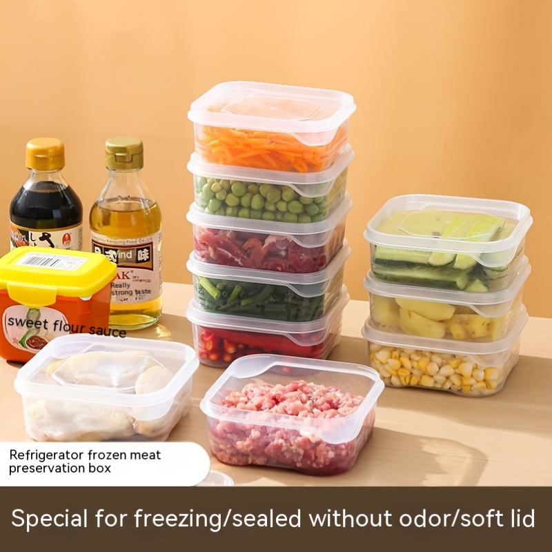 10pcs Refrigerator Frozen Meat Box Storage Box Food Classification