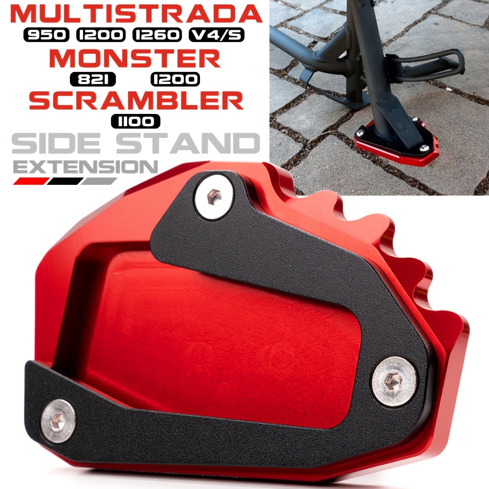 1 Pz Cavalletto Moto Supporto Laterale Piede Regolabile - Temu Italy