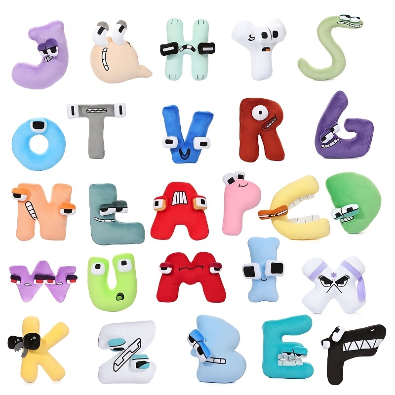 26pcs Alphabet Lore Shoes Charms Shoe Decoration Cartoon Letter