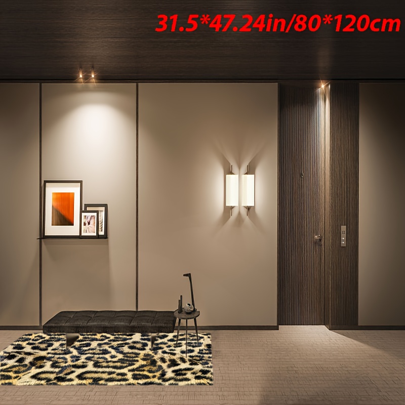 Leopard Bedroom Indoor Mat Non slip Graphic Bedroom Carpets - Temu Japan