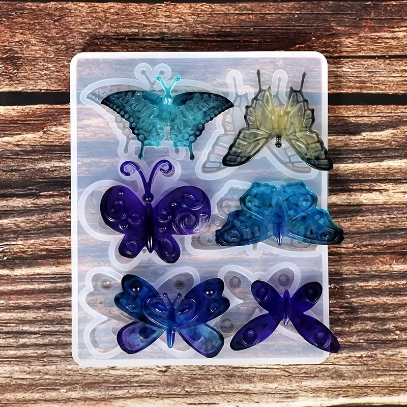 Holographic Laser Butterfly Molds For Resin Casting Pendant - Temu