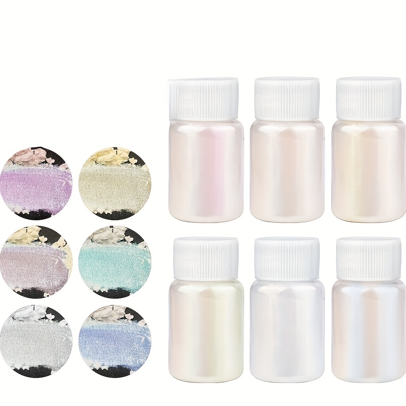 12/24pcs Shiny Pearly Color Uv Resin Pigment Glue Ultraviolet