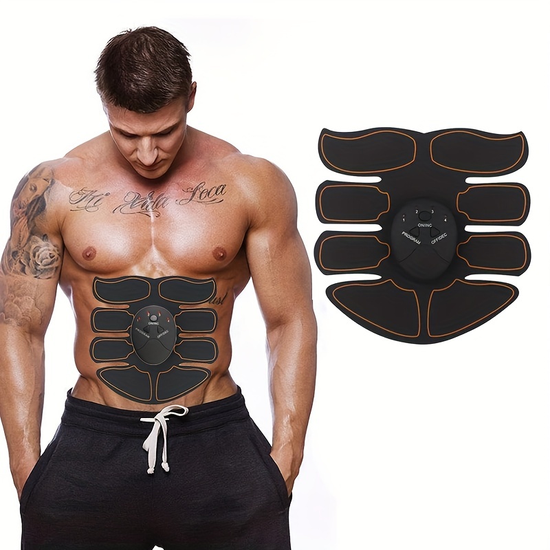 ABS Stimulator, Ab Trainer, EMS Muscle Stimulator LCD Screen Muscle  Stimulator USB Rechargeable Portable Muscle Trainer Abdominal / arm / Leg  Fitness