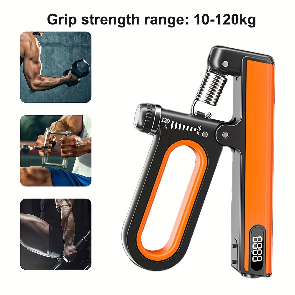 10-100Kg Adjustable Hand Grip Strengthener Electronic Countable Heavy  Gripper Exerciser Arm Muscle Wrist Train Fitness Equipment - AliExpress