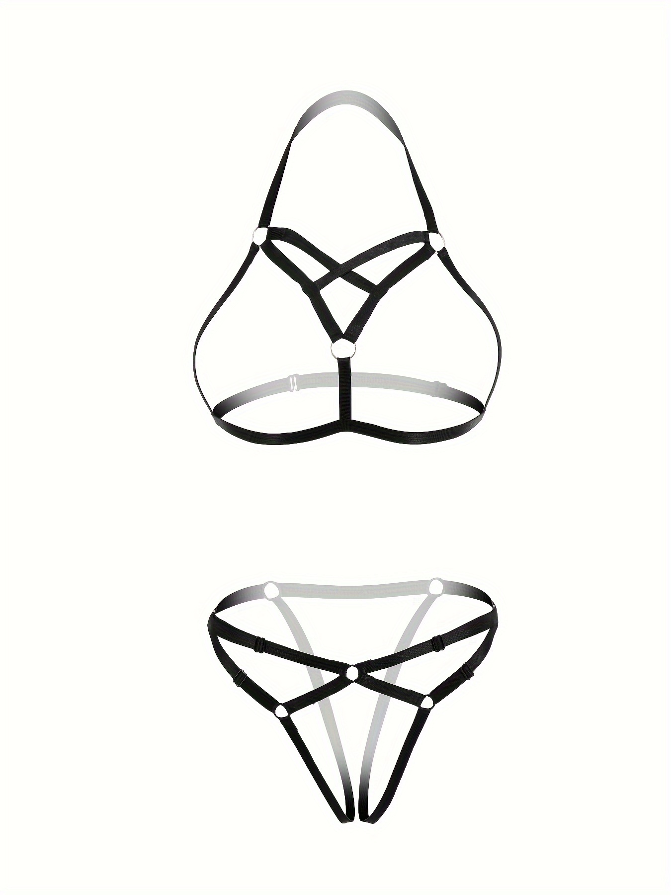 3 Pcs Solid Back Cross Front Buckle Bras, Comfortable & Sexy Micro Elastic  Bra, Women's Lingerie & Underwear
