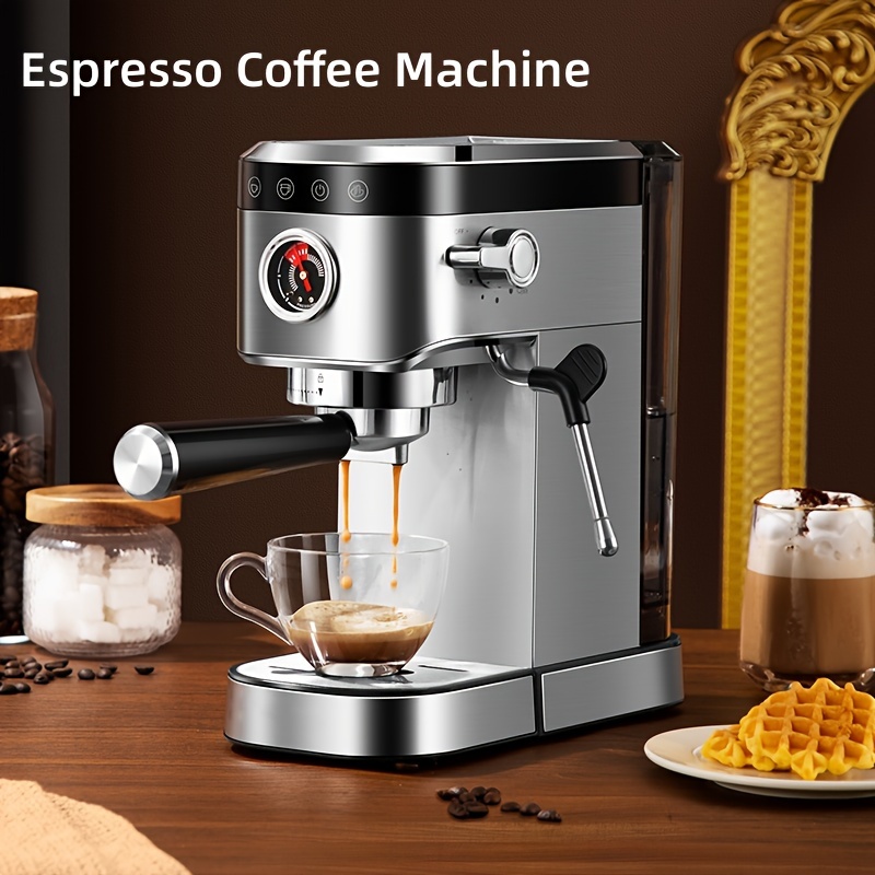 Comprar Cafetera italiana para el hogar, pequeña máquina semiautomática de  espuma de leche a vapor de alta presión