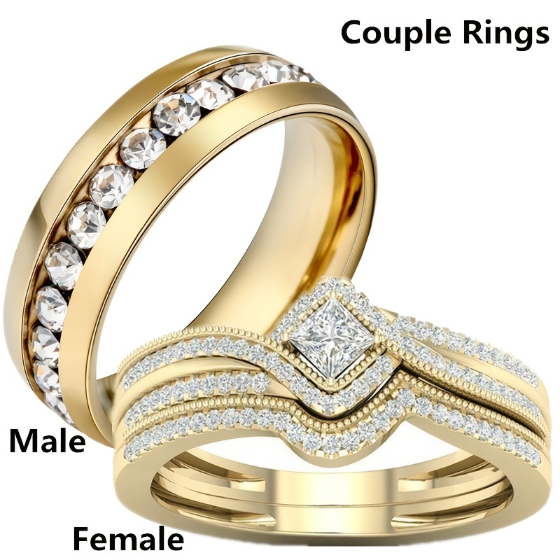 American swiss wedding rings on sale his and hers