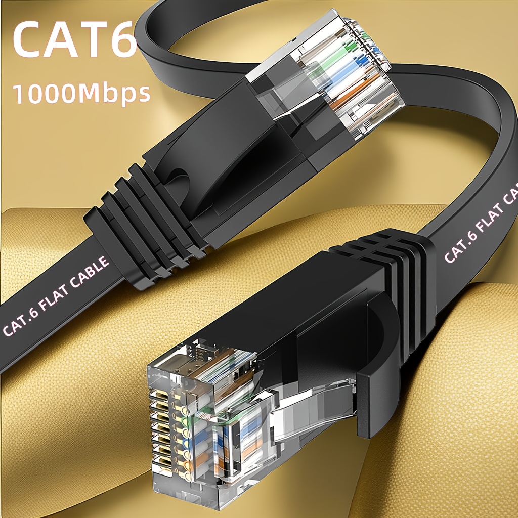 UGREEN Conector RJ45 Cat6 Paquete de 100 Cat6 Cat5e RJ45 Pass a través de  los extremos de enchufe Cable Ethernet Crimpado Conector LAN de red Cristal