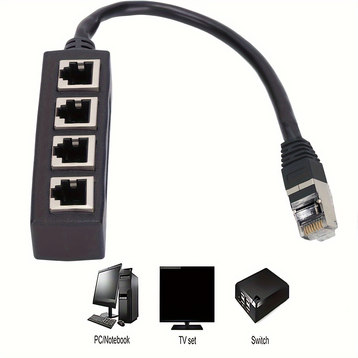 2 In 1 Out Network Switch Box Selector 2 Ports RJ45 CAT6 LAN HUB Ethernet  Network Cable Splitter Connector Adapter For Laptop 