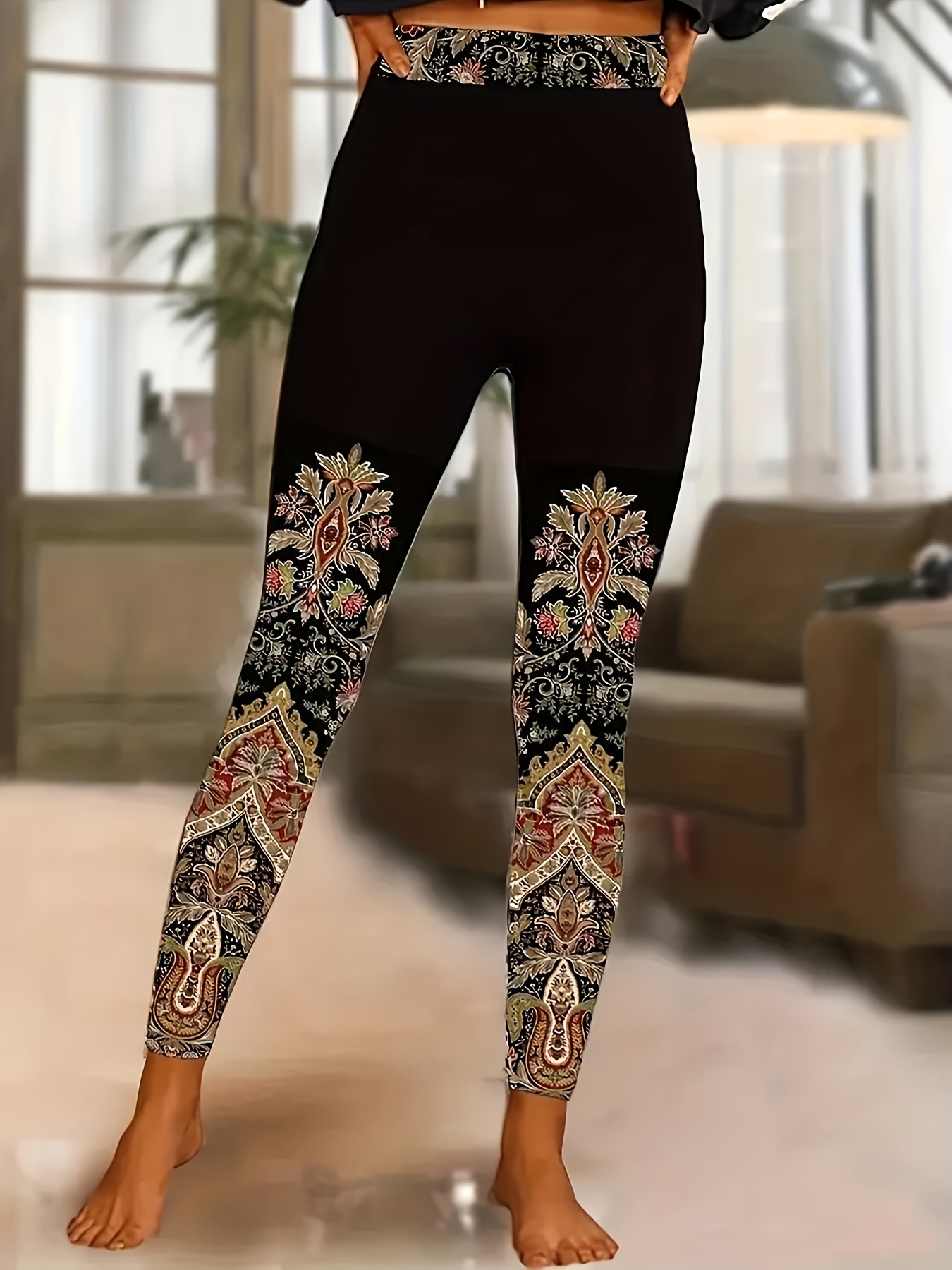 Floral Leggings - Temu