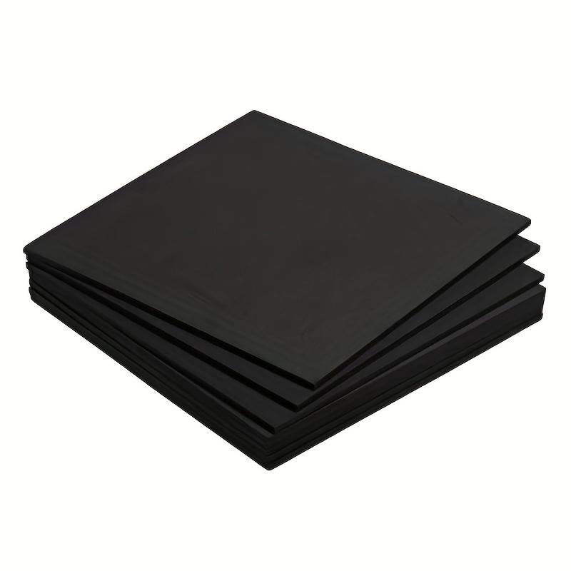 8 Pcs Black Adhesive Foam Padding Closed Cell Foam Sheet 1/8 Thick