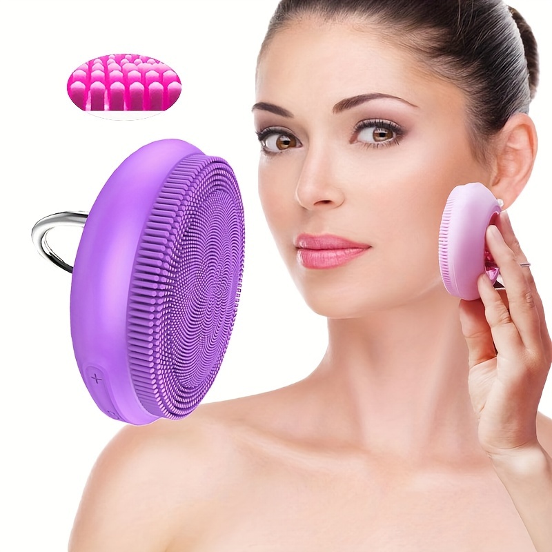 3d Silicone Facial Cleansing Brush Cleaning Scrub Oily Mixed - Temu