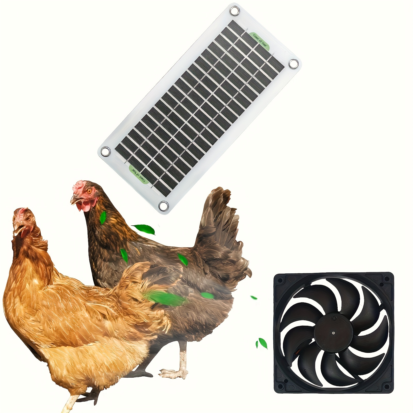 1 pc 12 V 50 W extérieur panneau solaire ventilateur d'extraction IP65  serre poulet maison étanche solaire charge ventilateur photovoltaïque  production d'énergie - Temu France