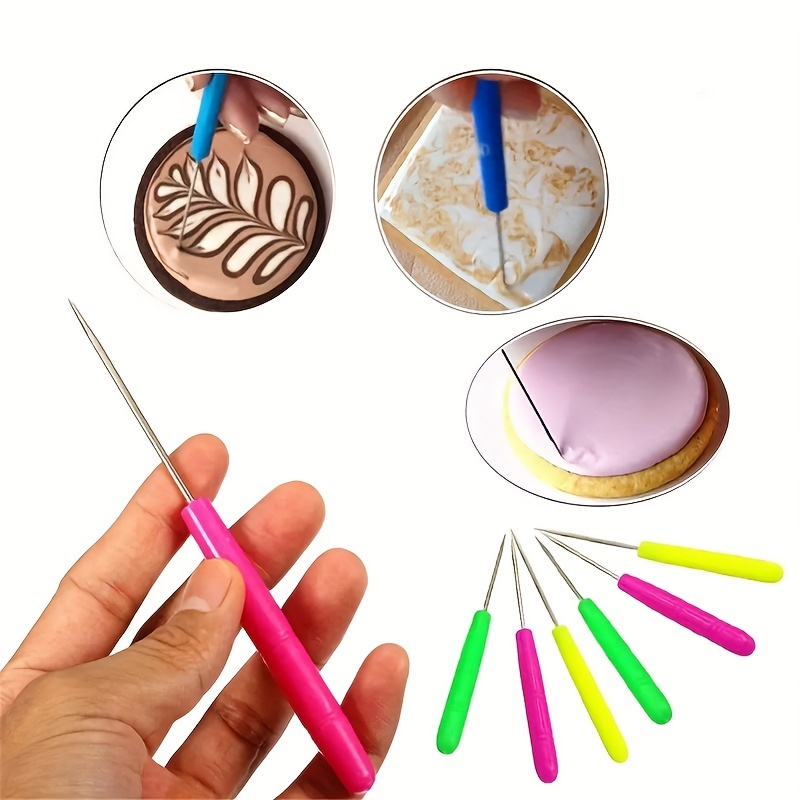 18 Pack Sugar Cookie Decorating Tools Royal Icing Tools Fondant Cake Candy  Paint Brushes Cookie Supplies Fondant Gum Paste Sugar Scriber Needles for