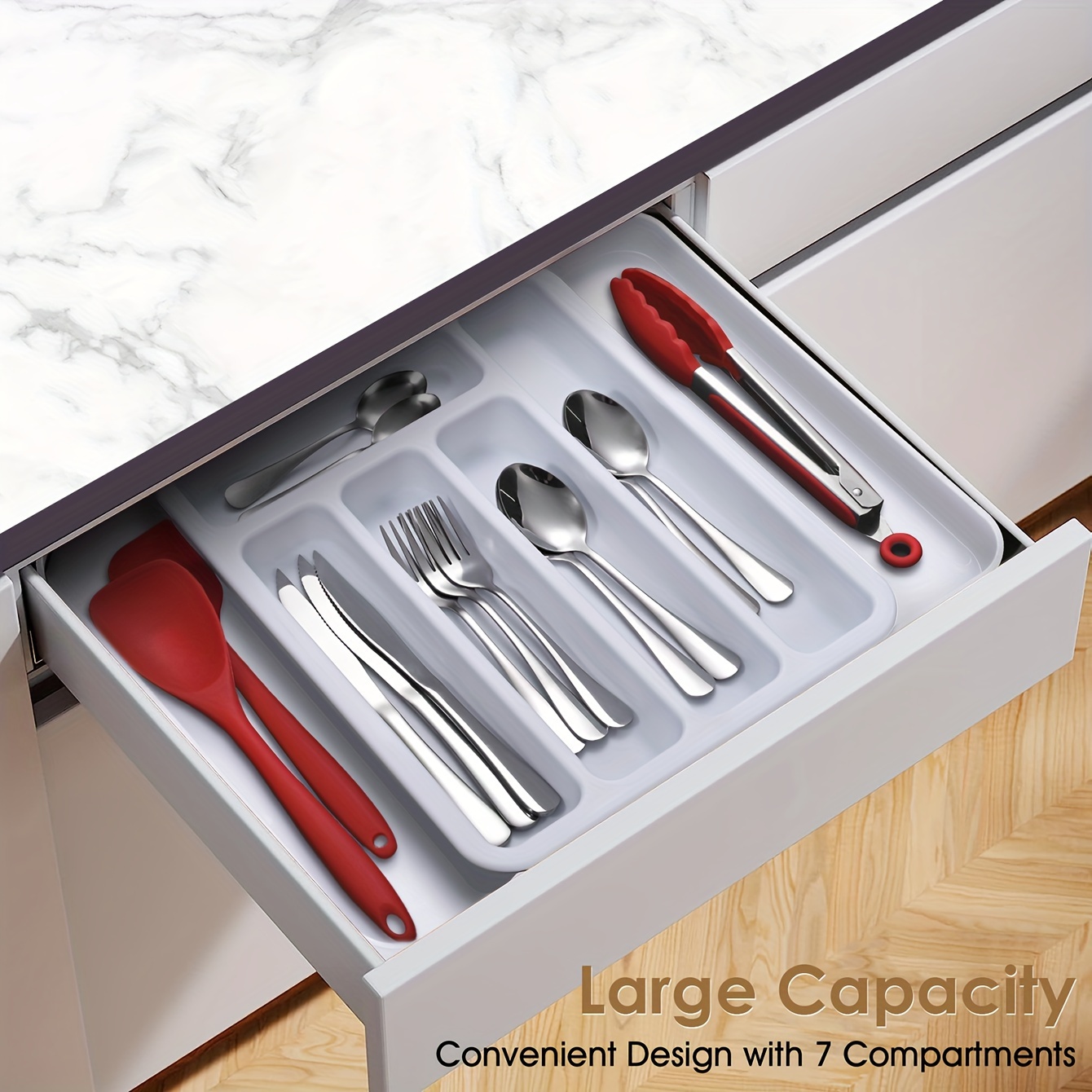 5 Compartment Foldable Flatware Storage Case With Pvc - Temu
