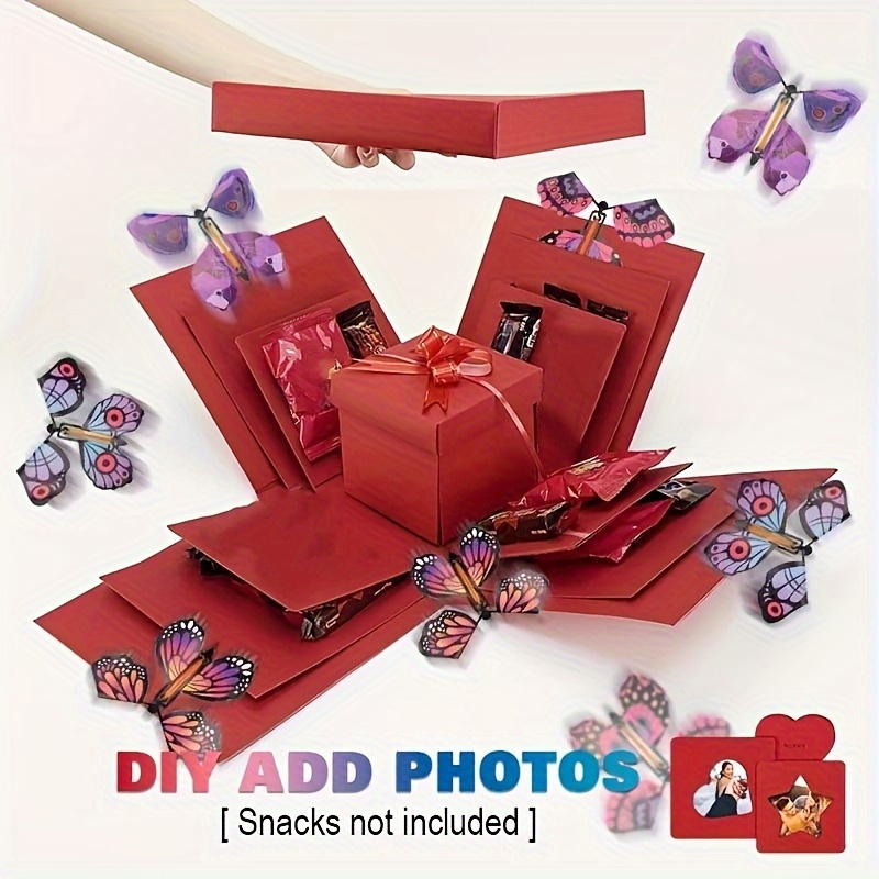 Gift Box, How to Make Jumping Explosion Box, Explosion Box, Surprise Box, DIY, @VENTUNOART ​, , art, handicraft, cardboard, craft, Gift  Box