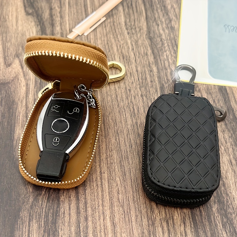 2pcs Car Key Case & Keychain Compatible With Benz