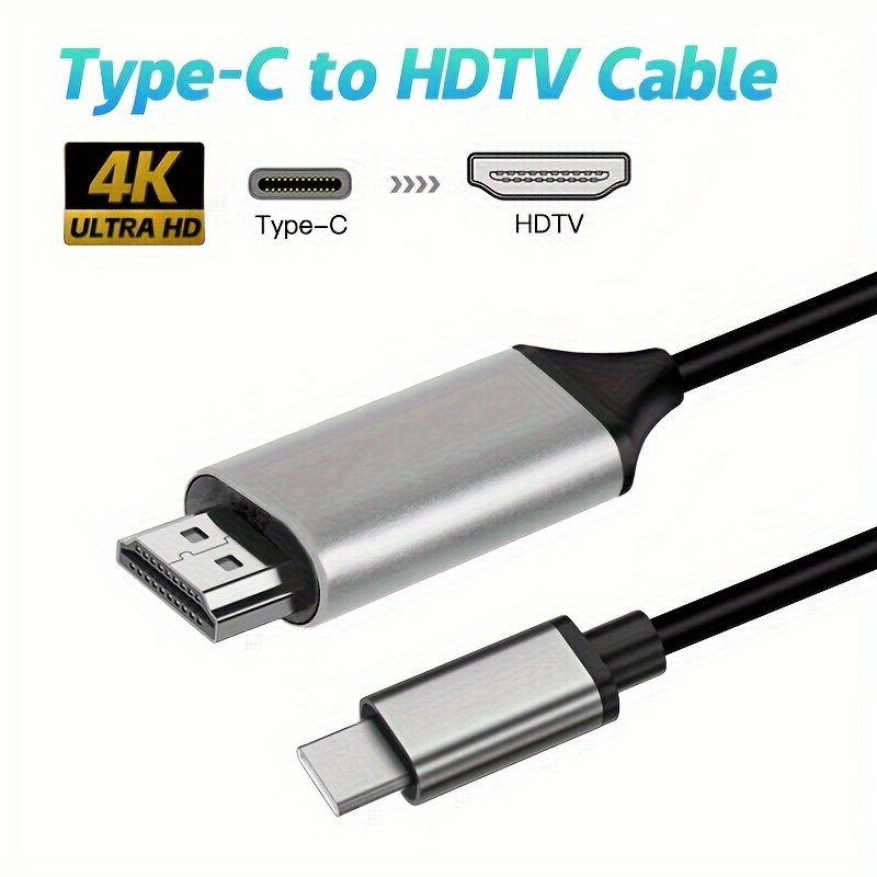 Cables HDMI adaptador USB a HDTV, cable USB macho + USB hembra a HDMI macho  1080P HDTV Mirroring Cable compatible con iPhone/iPad/S9/S8/Note 8 y más