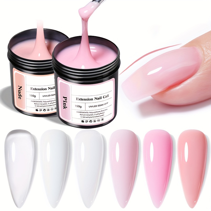 Solid Builder Gel Nails Extension Hard Nail Gel Non sticky - Temu