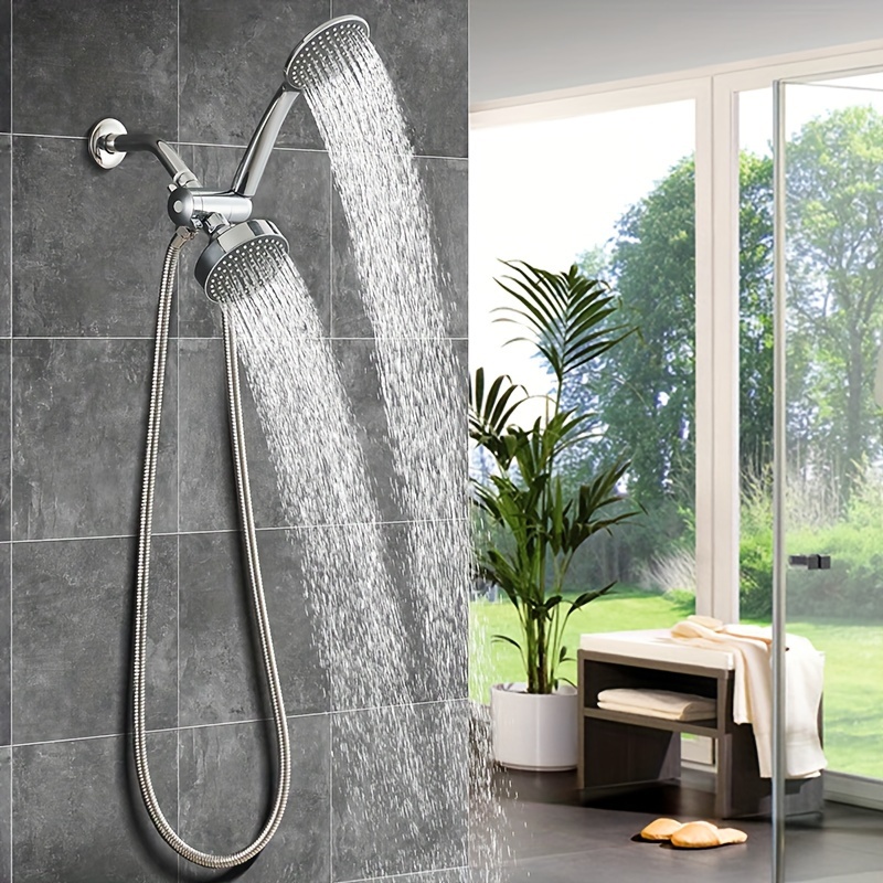 Handheld Shower Head, Multi Functional High Pressure Shower Head With 10  Modes, Daily Shower Spray With 59” Stainless Steel Hose And Adjustable  Brass Bracket, Bathroom Accessories - Temu Czech Republic