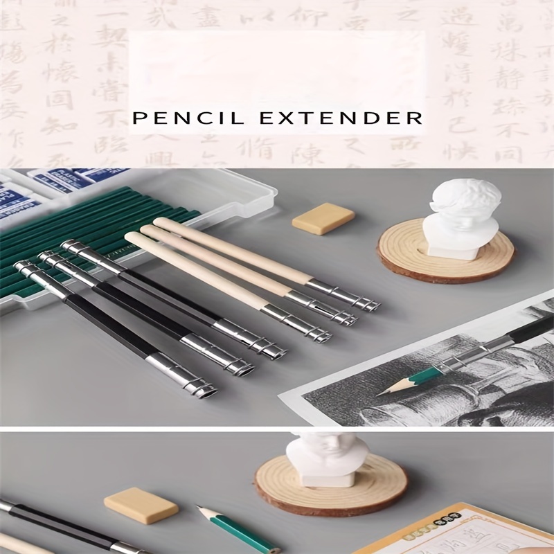 Metal Pencil Extender Pen Holder Double-Ended Pencil Extender Pencil Case -  China Pencil Extender, Pen Holder