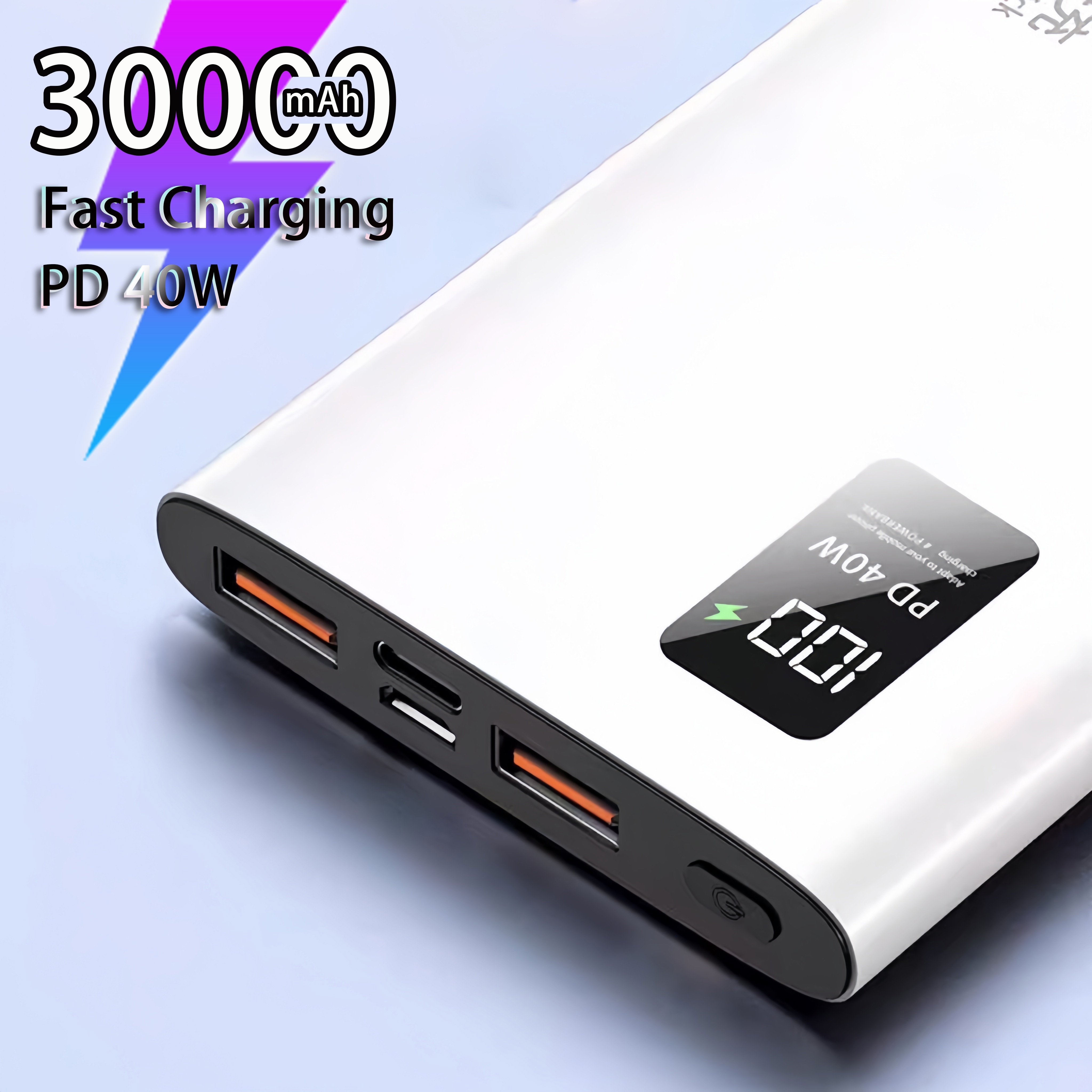QOOVI Power Bank 20000mAh Portable PD 20W Fast Charging Poverbank Mobile  Phone External Battery Powerbank For iPhone 13 Xiaomi