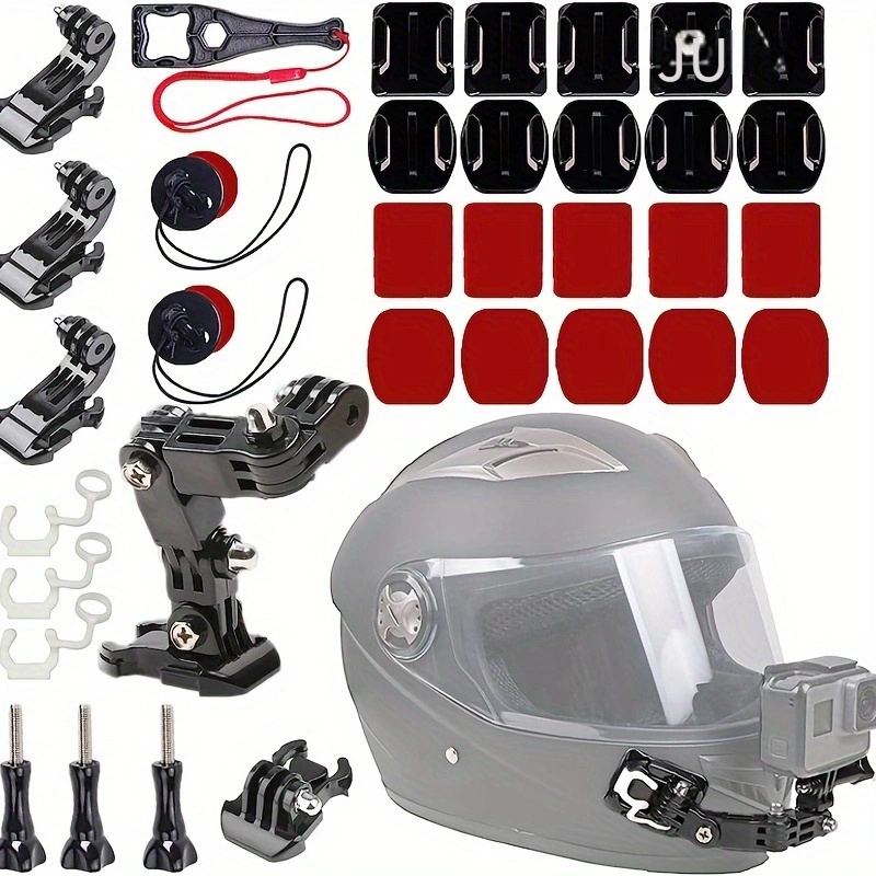 Soporte de montaje para casco de motocicleta para Insta360 One RS R GoPro  10 9 Soporte de cara completa para DJI Action 2 Accesorios de cámara