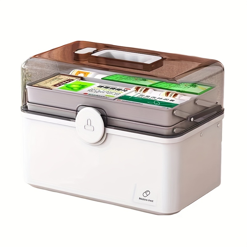 1pc White Large Capacity Medicine Box For Home Medicine Storage Multi Layer  Classification Home Medicine Box - AliExpress