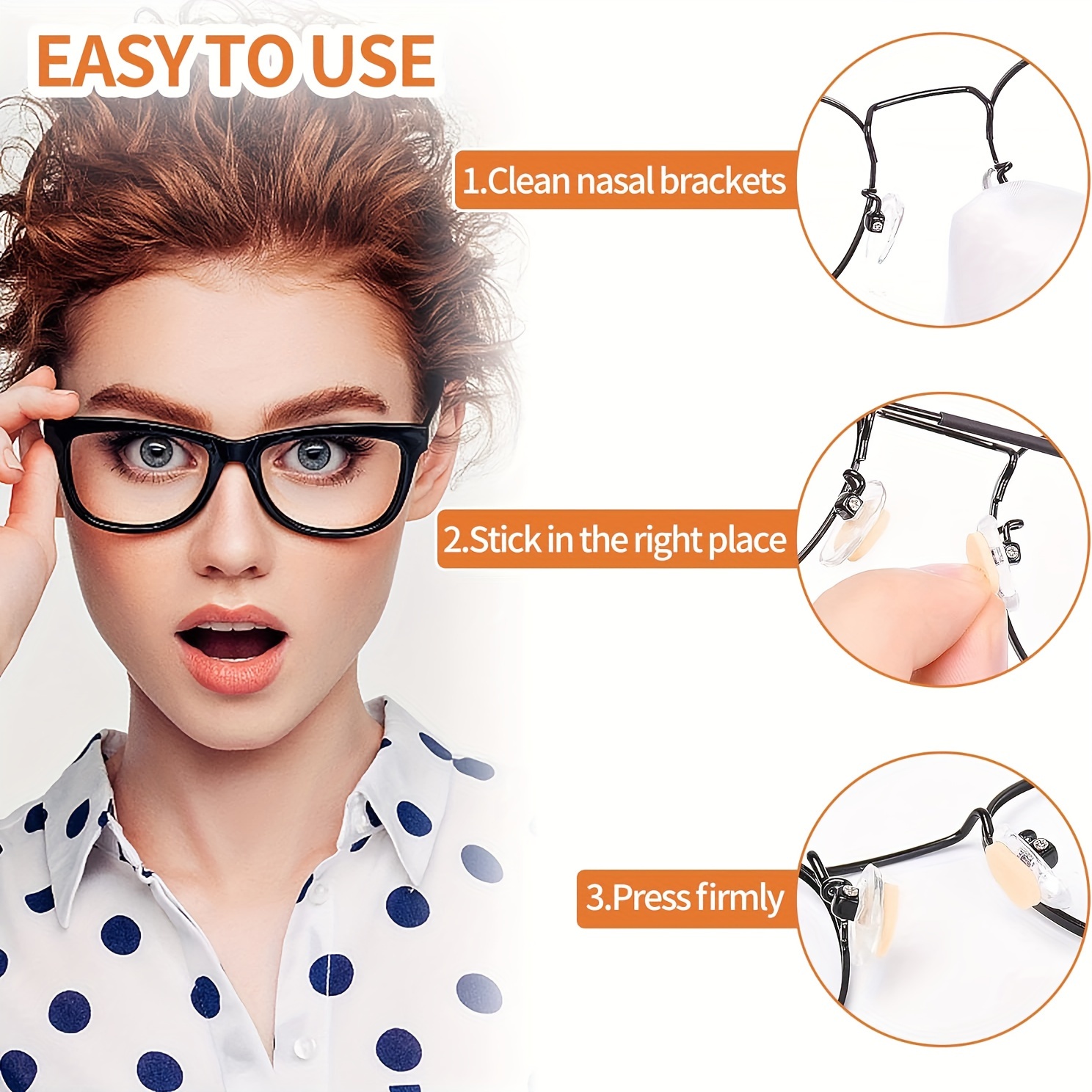 Comprar 10 pares de almohadillas de silicona para la nariz, soporte para  gafas, almohadilla para la nariz