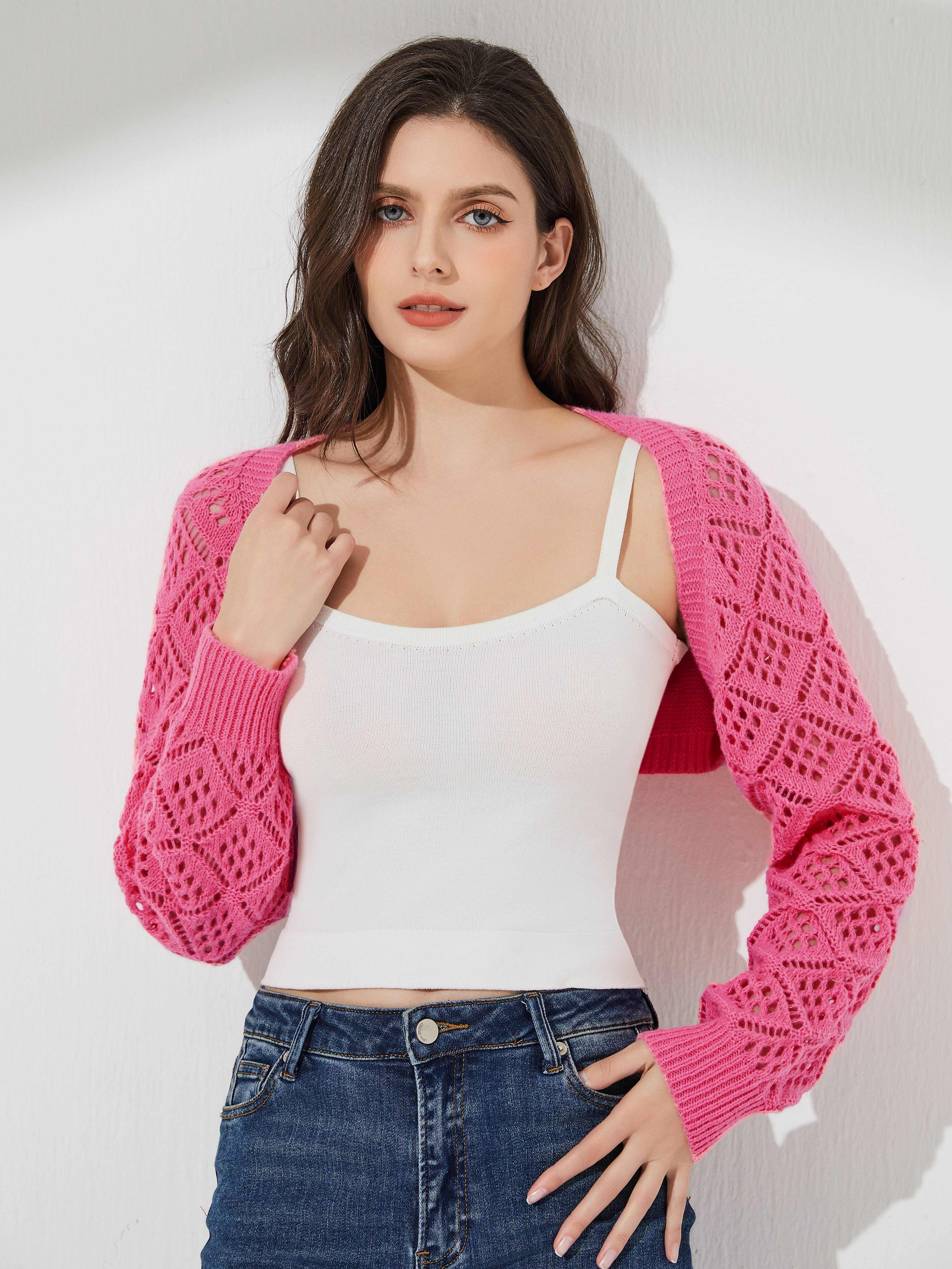 Cropped shrug cheap sweater