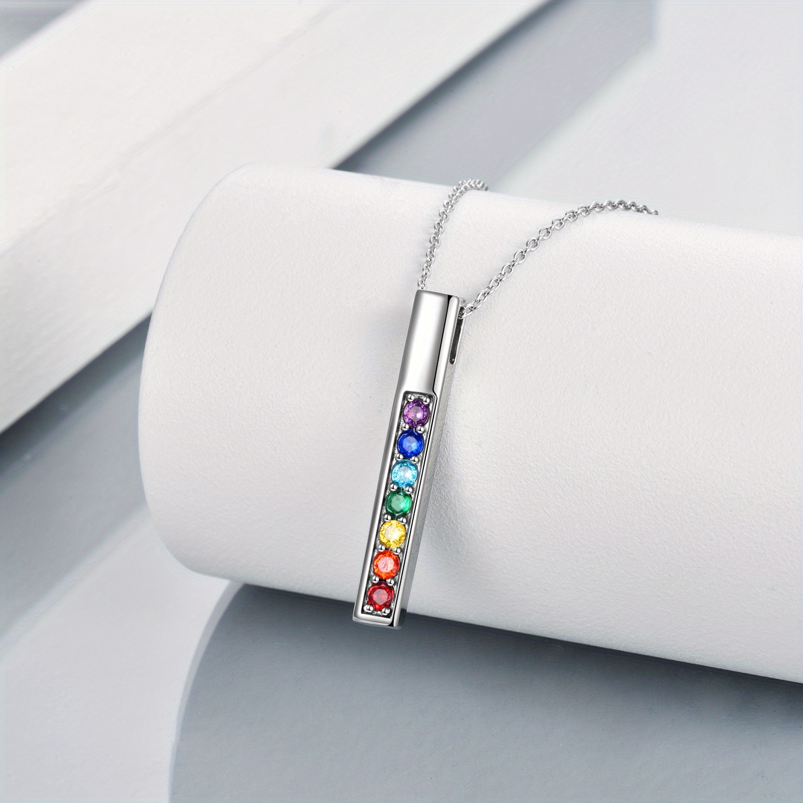 925 Sterling Silver Chakra Pendant Necklace