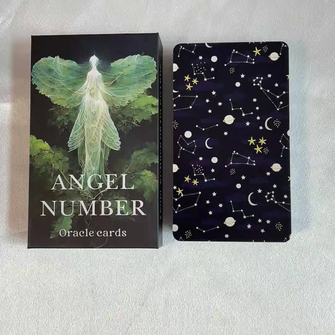 Angel Number Oracle Deck Beginners Meaning Cards Message - Temu