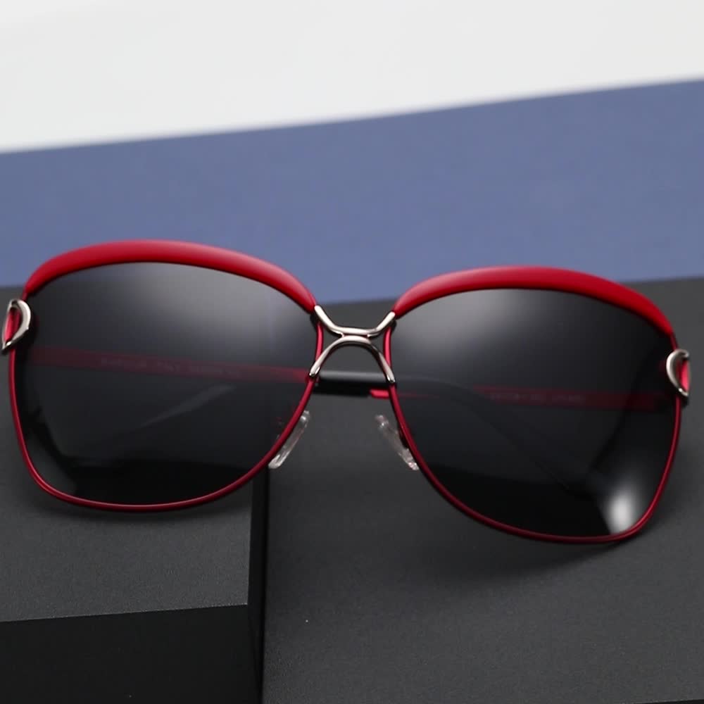 Luxury Brand Women's Oversized Polarized Sunglasses