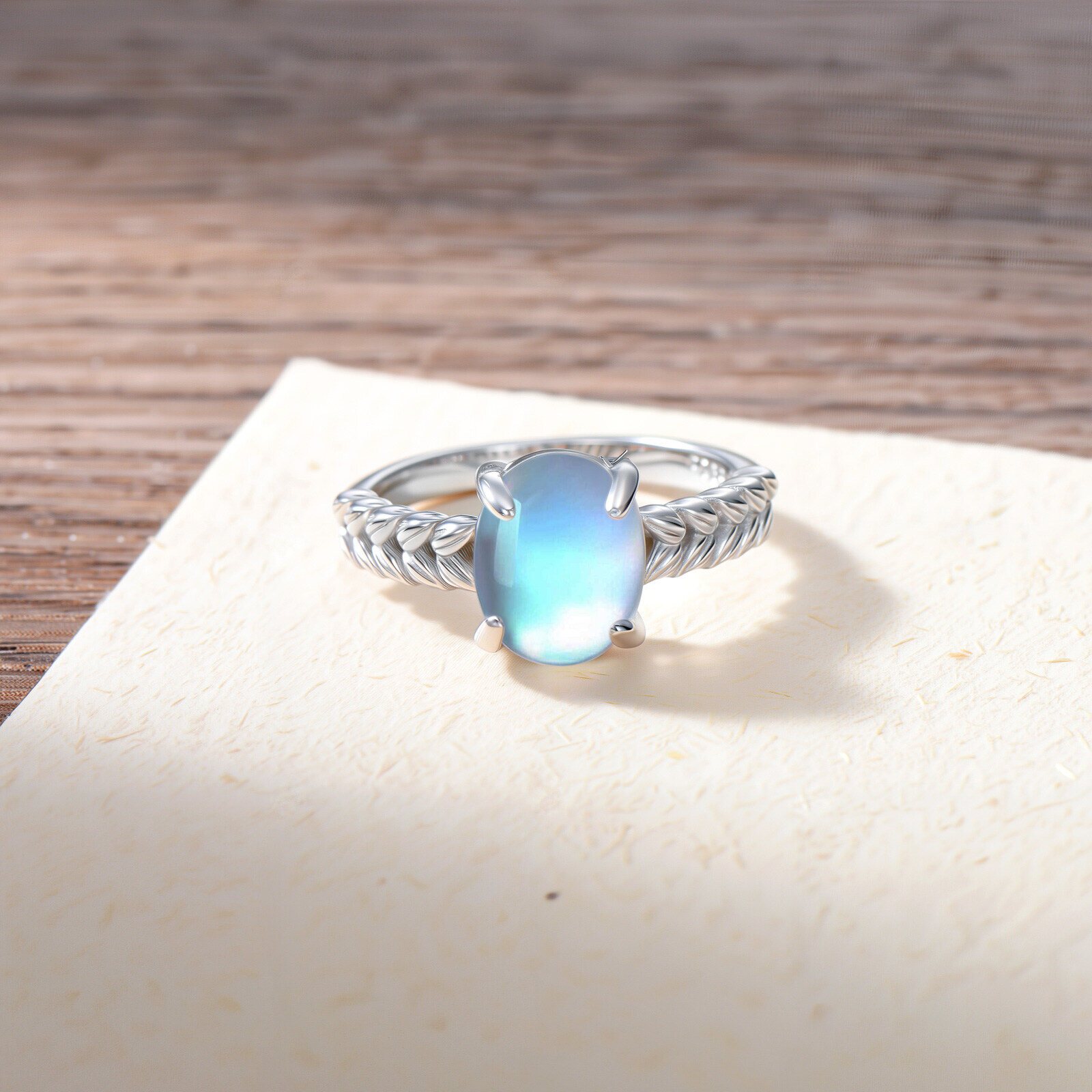 Rings For Women 925 Sterling Silver 10x8mm Oval Ring Ladies Jewelry Gifts Size 8
