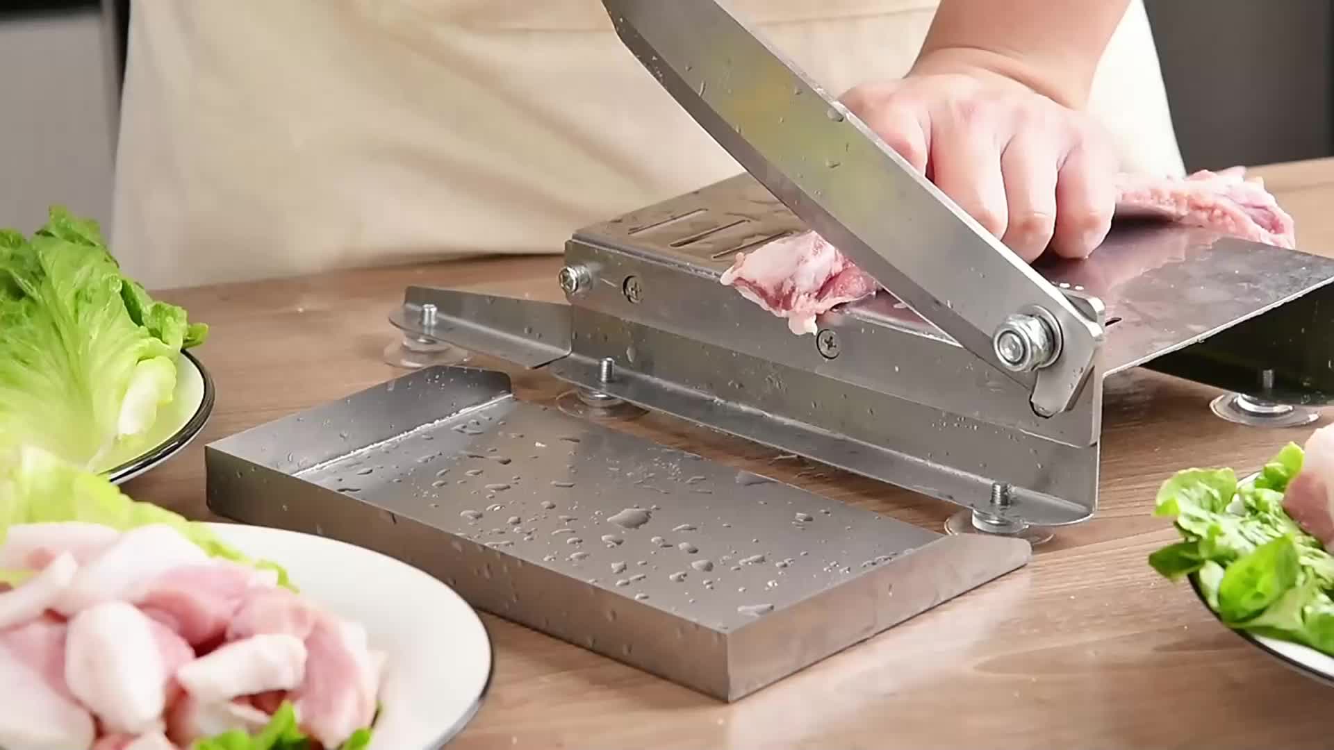  Manual Meat Cutter Machine, Ribs Meat Chopper