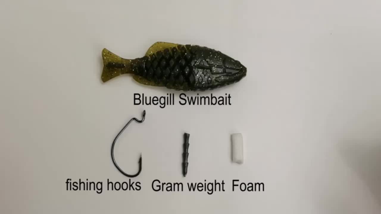 Bluegill Swimbait Fishing Soft Plastic Lures - Temu
