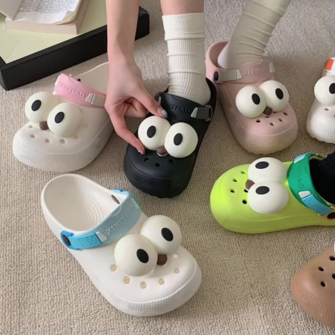 Cute With Eyes Kawaii Cartoon Shoes Charms For , Funny Shoes Diy  Accessories - Temu Czech Republic