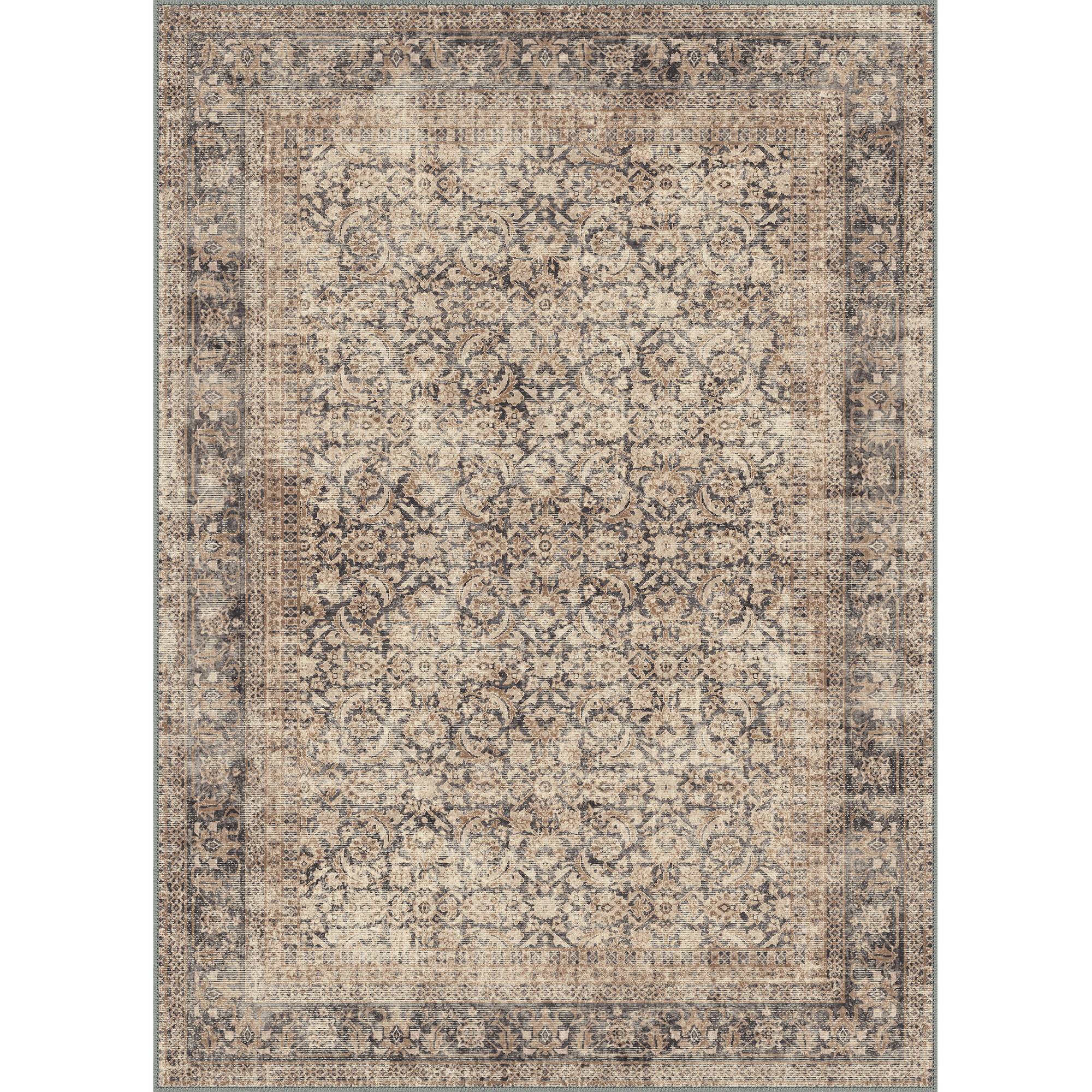 Vintage-style Rugs, Non-slip And Machine-washable Rugs, Modern-style Bedroom Rugs, Persian Rugs For , Dark Brown